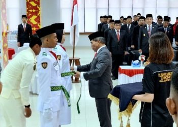 Lewati Seleksi Ketat, Anggota Paskibra Provinsi Kaltara Dikukuhkan