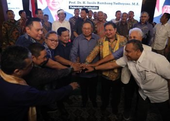 Sampaikan Dukungan Sebagai Capres, SBY dan AHY Sambangi Prabowo di Hambalang