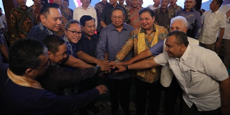 Sampaikan Dukungan Sebagai Capres, SBY dan AHY Sambangi Prabowo di Hambalang