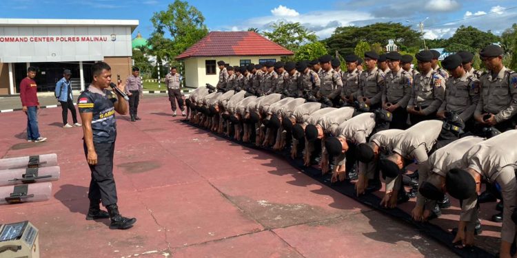 Siswa Latja Ikuti Pelatihan Dalmas di Polres Malinau