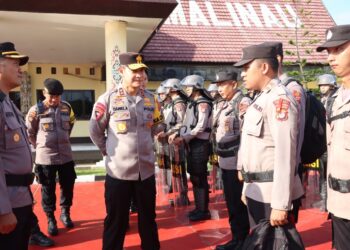 Pantau Kesiapan Pengamanan Pemilu, Kapolda Kaltara Kunjungi Malinau