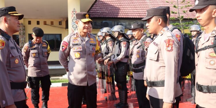 Pantau Kesiapan Pengamanan Pemilu, Kapolda Kaltara Kunjungi Malinau