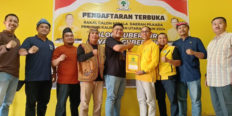 Penjaringan Cagub Kaltara, Yansen TP Turut Didaftarkan Relawan ke Golkar