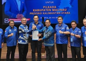 Diserahkan AHY dan Disaksikan YTP, 4 Pasang Bakal Calon Bupati dan Wakil Bupati di Kaltara Terima Rekomendasi dari Partai Demokrat