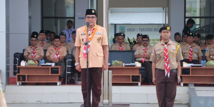 HUT Gerakan Pramuka, Sekprov Pinta Persiapkan Diri Menuju Indonesia Emas 2045