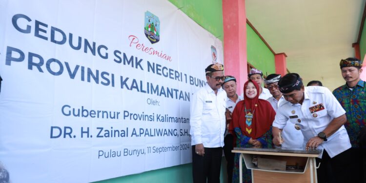Resmikan Gedung SMKN 1 Bunyu, Wujud Komitmen Pemprov Kaltara Pada Dunia Pendidikan