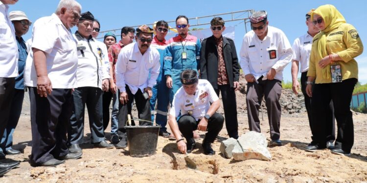 Gubernur Kaltara Letakkan Batu Pertama Pembangunan SLB Negeri Bunyu