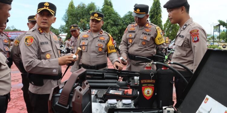 Operasi Mantap Praja Kayan 2024-2025, Polres Malinau Gelar Apel Kesiapan Sarpras