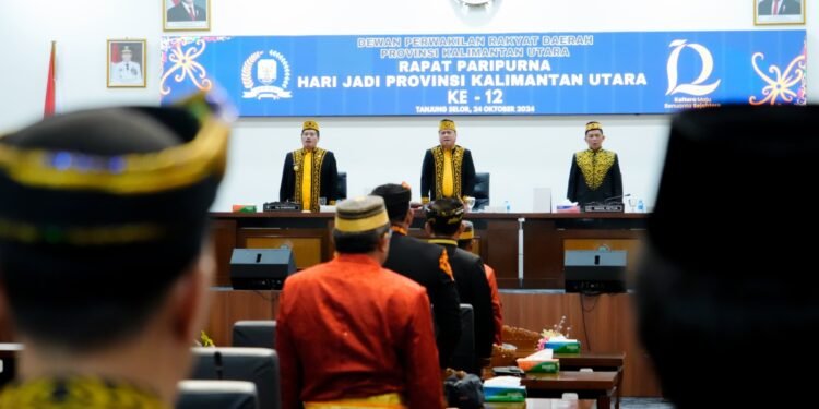 Rapat Paripurna HUT ke-12 Kaltara, Togap Simangunsong Paparkan Kemajuan Bumi Benuanta