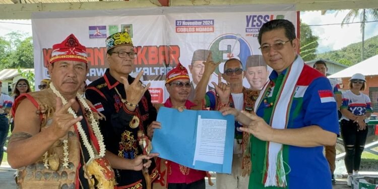 Yakin Menang…!!! Masyarakat Adat Dayak Lundayeh se-Krayan Dukung Yansen-Suratno