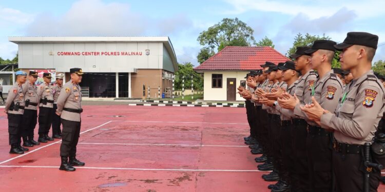 Latihan Kerja Selama 25 Hari, Wakapolres Malinau Lepas 75 Siswa Diktuk Bintara Polri
