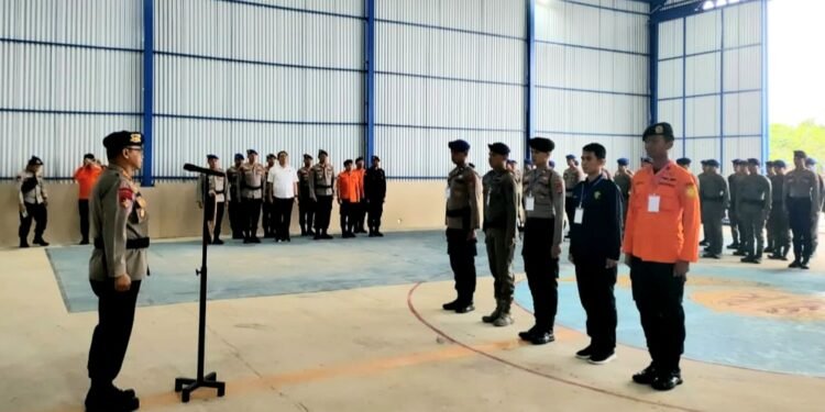 Simulasi Laka Kapal Terbakar dan Tenggelam, Ditpolairud Polda Kaltara Latihan SAR Gabungan