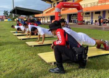 Seleksi Pendidikan SIP Angkatan ke-54, Polda Kaltara Laksanakan Tes Kesamaptaan Jasmani