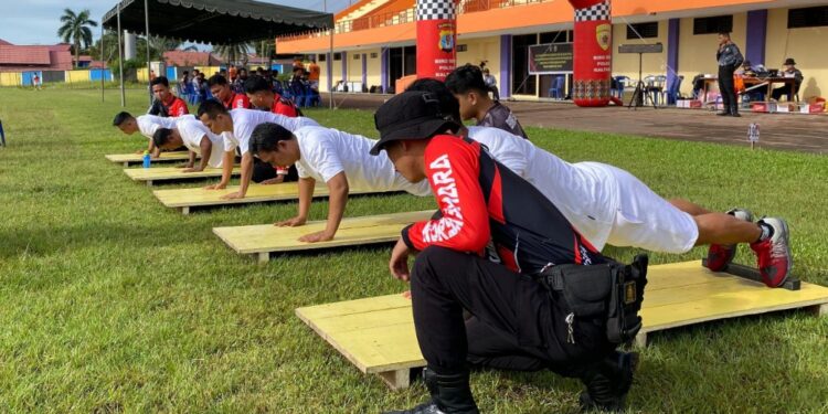 Seleksi Pendidikan SIP Angkatan ke-54, Polda Kaltara Laksanakan Tes Kesamaptaan Jasmani