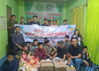Peringati Hari Pers Nasional, PWI Bulungan Gelar Bakti Sosial