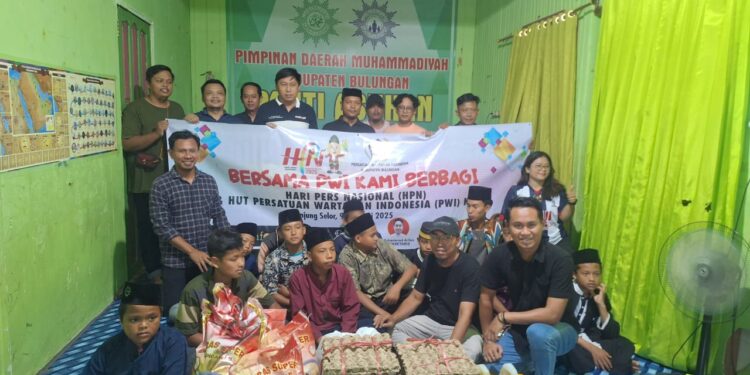 Peringati Hari Pers Nasional, PWI Bulungan Gelar Bakti Sosial