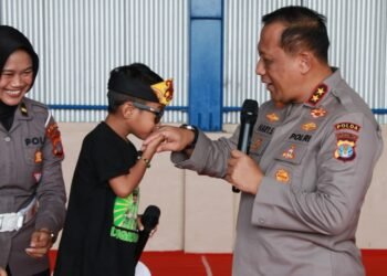 Ada si-Lengkuas, Kapolda Kaltara Family Gathering Bersama Ratusan Anak Selumit Pantai