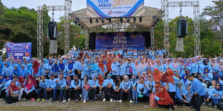 Meriah.. Ribuan Alumni Hadiri Reuni Akbar 50 Tahun Emas SMEA/SMKN 1 Tarakan