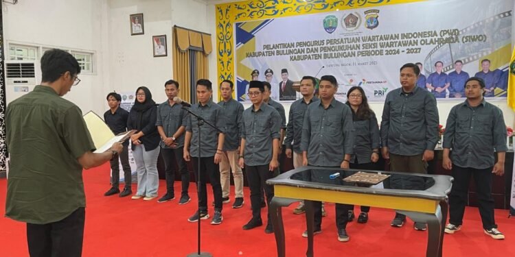 Pengurus PWI Bulungan Resmi Dilantik