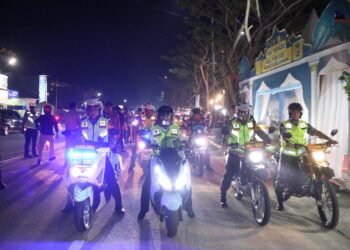 Jamin Keamanan dan Ketertiban Malam Takbiran, Kapolda Kaltara Beserta Forkopimda Berpatroli Bersama
