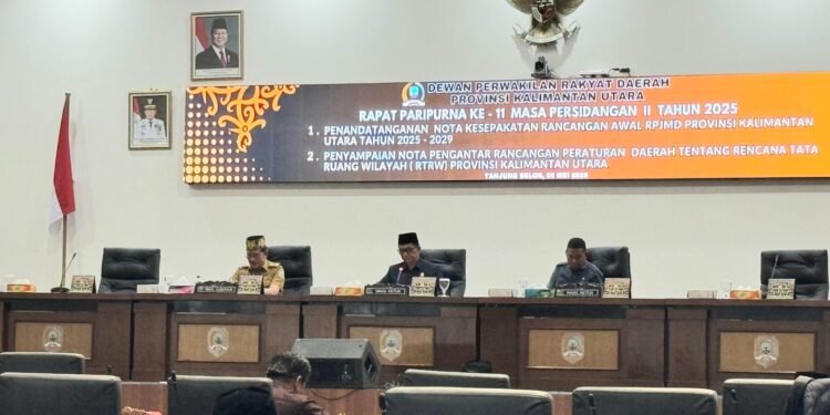 Disesuaikan dengan Visi Misi Daerah dan Pusat, Pemprov Sampaikan Nota Pengantar Ranperda RTRW ke DPRD Kaltara