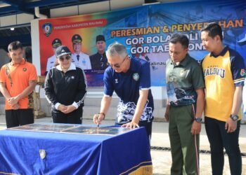 Dibangun dengan Dua Tahap, Bupati Malinau Resmikan GOR Voli dan Taekwondo