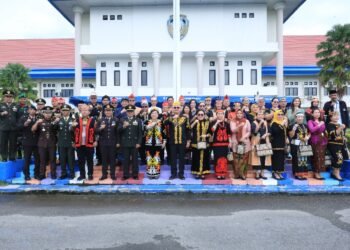 Merawat Kebinekaan dalam Keberagaman, Pakaian Adat Warnai Peringatan Harlah Pancasila di Malinau