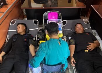 Menyambut Hari Bhayangkara Ke-79, Personel Satbrimob Polda Kaltara Turut Donorkan Darah