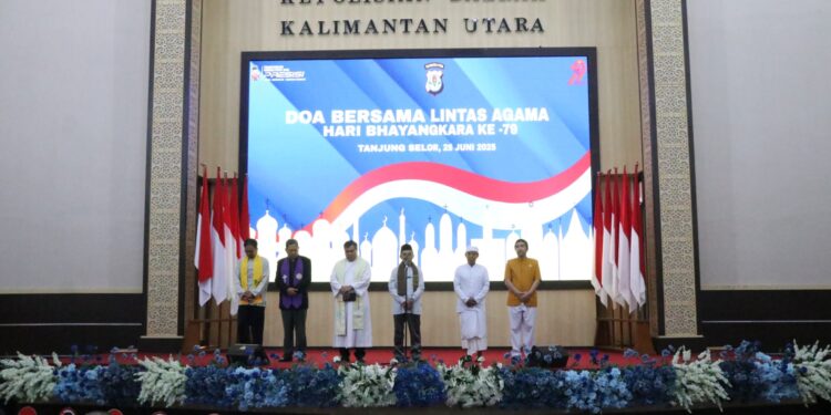 Untuk Persatuan dan Keselamatan Bangsa, Polda Kaltara Gelar Doa Bersama Lintas Agama