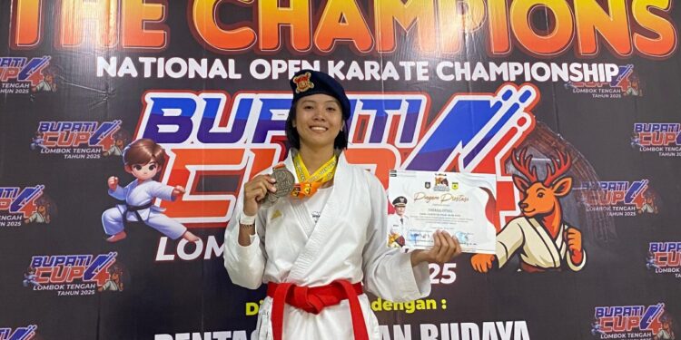 Karateka Polda Kaltara Raih Juara 1 National Open Karate Championship Bupati Cup Lombok Tengah