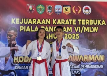 Personel Satbrimob Polda Kaltara Raih 4 Medali Kejuaraan Karate Terbuka Piala Pangdam VI Mulawarman