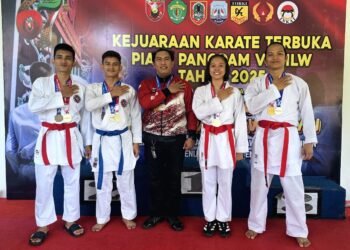 Prestasi Gemilang, Tim Karate Polda Kaltara Sabet 15 Medali Piala Pangdam VI Mulawarman 2025
