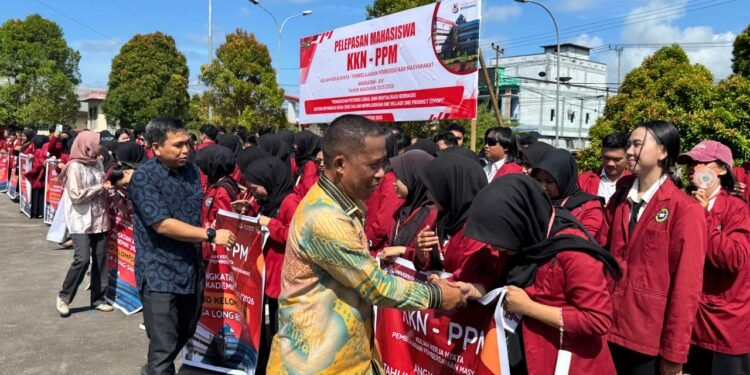 Dilepas Bupati Bulungan, Ratusan Mahasiswa Universitas Kaltara KKN-PPM di 10 Desa