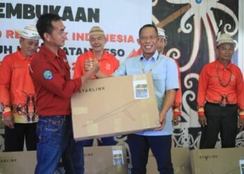 Semangat Kemerdekaan, Bupati Bulungan Hadirkan Fasilitas Komunikasi di Peso