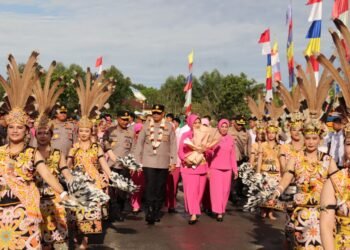 Tandai Awal Pengabdian, Brigjen Pol Djati Wiyoto Abadhy Tiba di Mako Polda Kaltara