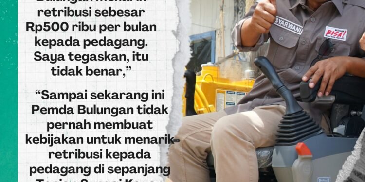 Luruskan Isu, Syarwani Bantah Ada Pungutan Retribusi Rp 500 Ribu ke Pedagang Sepanjang Taman Tepian Sungai Kayan