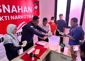 Disaksikan Perwakilan Kejaksaan dan Pengadilan Negeri, Polresta Bulungan Musnahkan Barang Bukti Sabu