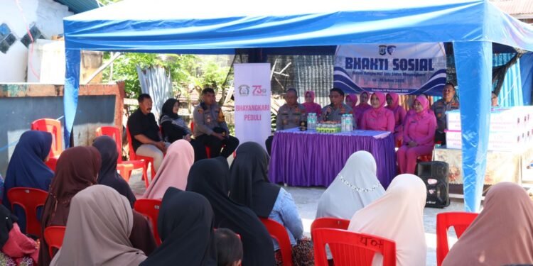 Peringati Hari Lalu Lintas Bhayangkara ke-70, Polda Kaltara Gelar Bakti Sosial