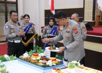 Hari Lalu Lintas Bhayangkara ke-70, Ditlantas Polda Kaltara Gelar Syukuran