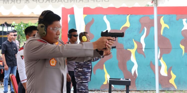HUT ke-80 Korps Brimob Polri, Kapolda Kaltara Juara 1 Ekshibisi Menembak