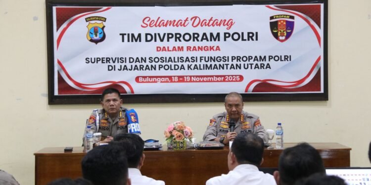 Divpropam Polri Laksanakan Supervisi dan Sosialisasi Fungsi Propam Polri di Jajaran Polda Kaltara