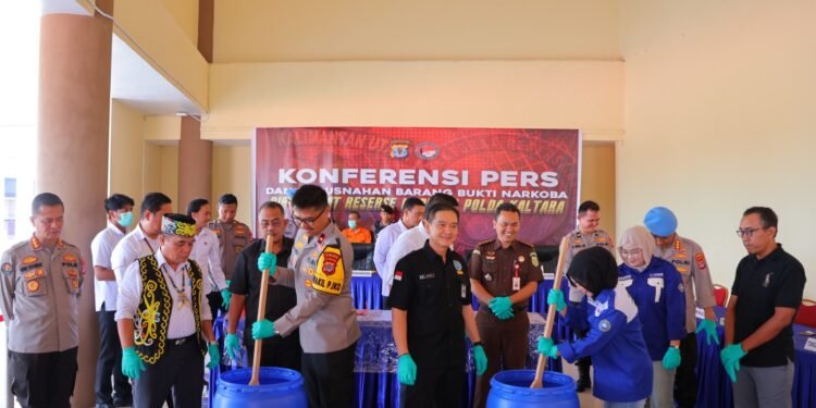Hasil Ungkap November 2025, Polda Kaltara Musnahkan Barang Bukti Sabu 4,5 Kg