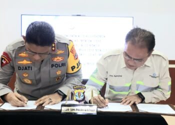 Tingkatan Kapasitas SDM PNPP, Polda Kaltara dan PT ENM Teken Nota Kesepahaman Program Beasiswa