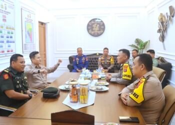 Perkuat Koordinasi Tugas Pelayanan Kepolisian, Polres Tarakan Terima Kunjungan Silaturahmi Malaysian Military Liaison Officer