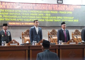 Wabup KTT Hadiri Rapat Paripurna Pendapat Akhir Raperda Tahun Jamak 2026-2028 dan Persetujuan Raperda APBD 2026