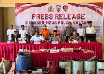 Bongkar Tambang Emas Ilegal di Bulungan, Polda Kaltara Tangkap Dua Tersangka