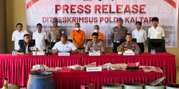 Bongkar Tambang Emas Ilegal di Bulungan, Polda Kaltara Tangkap Dua Tersangka