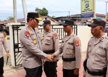 Rawan Peredaran Narkoba, Kapolda Kaltara Ingatkan Personel Polsek Sebatik Timur Jaga Kinerja dan Integritas
