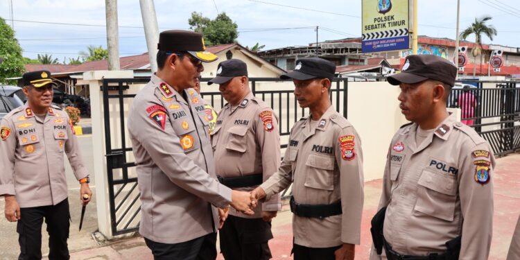 Rawan Peredaran Narkoba, Kapolda Kaltara Ingatkan Personel Polsek Sebatik Timur Jaga Kinerja dan Integritas