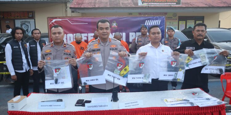 Digadai dan Uangnya untuk Foya-foya, Polres Tarakan Tangkap Sindikat Penggelapan Mobil Rental